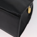 Gianni Versace Sunburst Tote Bag Leather Black Gold Auth am10821A-16