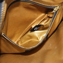 Gianni Versace Sunburst Tote Bag Leather Black Gold Auth am10821A-22