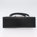 Gianni Versace Sunburst Tote Bag Leather Black Gold Auth am10821A-5