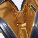 Gianni Versace Sunburst Tote Bag Leather Black Gold Auth am10821A-25