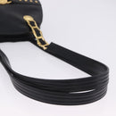 Gianni Versace Sunburst Tote Bag Leather Black Gold Auth am10821A-8