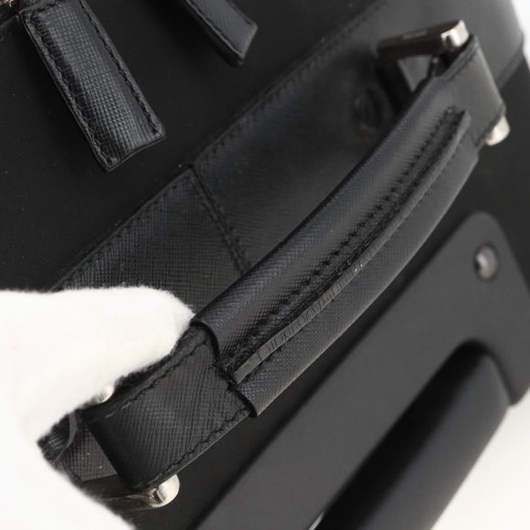PRADA Carry Case Nylon Black Silver Auth am10829