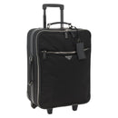 PRADA Carry Case Nylon Black Silver Auth am10829-1