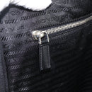 PRADA Carry Case Nylon Black Silver Auth am10829-28