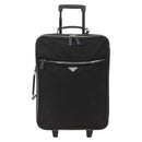 PRADA Carry Case Nylon Black Silver Auth am10829-13
