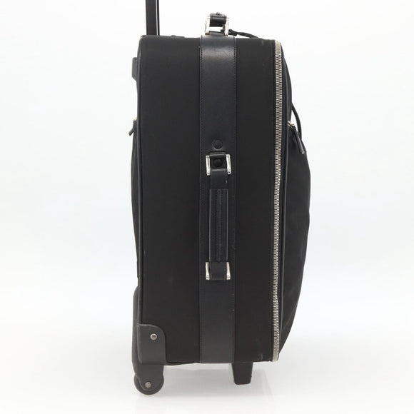 PRADA Carry Case Nylon Black Silver Auth am10829