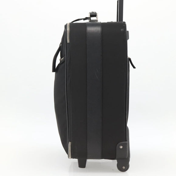 PRADA Carry Case Nylon Black Silver Auth am10829