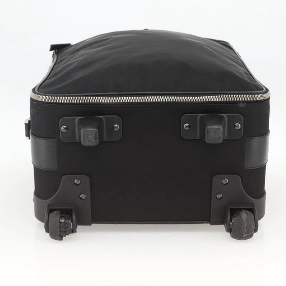 PRADA Carry Case Nylon Black Silver Auth am10829