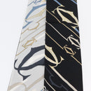 CARTIER Scarf Silk Black White Auth am10832V-10