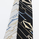 CARTIER Scarf Silk Black White Auth am10832V-11