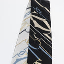 CARTIER Scarf Silk Black White Auth am10832V-12