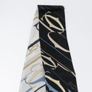 CARTIER Scarf Silk Black White Auth am10832V-6