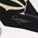 CARTIER Scarf Silk Black White Auth am10832V-7