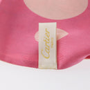 CARTIER Scarf Silk Pink Auth am10833V-14