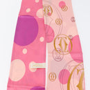 CARTIER Scarf Silk Pink Auth am10833V-4