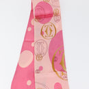 CARTIER Scarf Silk Pink Auth am10833V-6