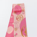 CARTIER Scarf Silk Pink Auth am10833V-7