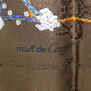 CARTIER Scarf Silk Khaki Auth am10834V-11
