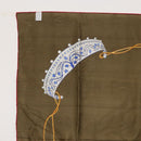 CARTIER Scarf Silk Khaki Auth am10834V-13