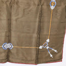 CARTIER Scarf Silk Khaki Auth am10834V-21