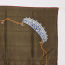 CARTIER Scarf Silk Khaki Auth am10834V-4