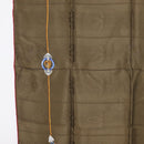 CARTIER Scarf Silk Khaki Auth am10834V-5