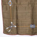 CARTIER Scarf Silk Khaki Auth am10834V-8