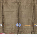 CARTIER Scarf Silk Khaki Auth am10834V-9