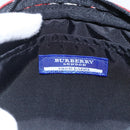 BURBERRY Nova Check Blue Label Accessory Pouch Nylon Red Black Auth am10838V-11