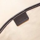 CELINE Macadam Canvas Tote Bag PVC Leather White Gold Auth am10839-19