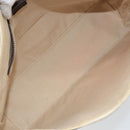 CELINE Macadam Canvas Tote Bag PVC Leather White Gold Auth am10839-11