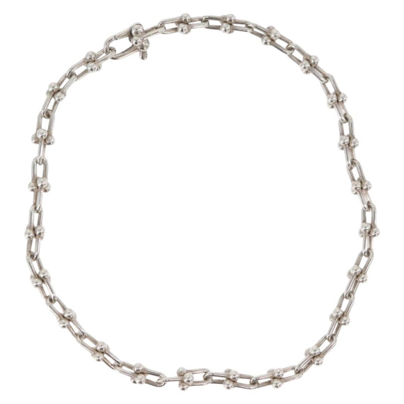 TIFFANY&Co. Hardware Microlink Bracelet Bracelet Ag925 Silver Auth am10846SAV