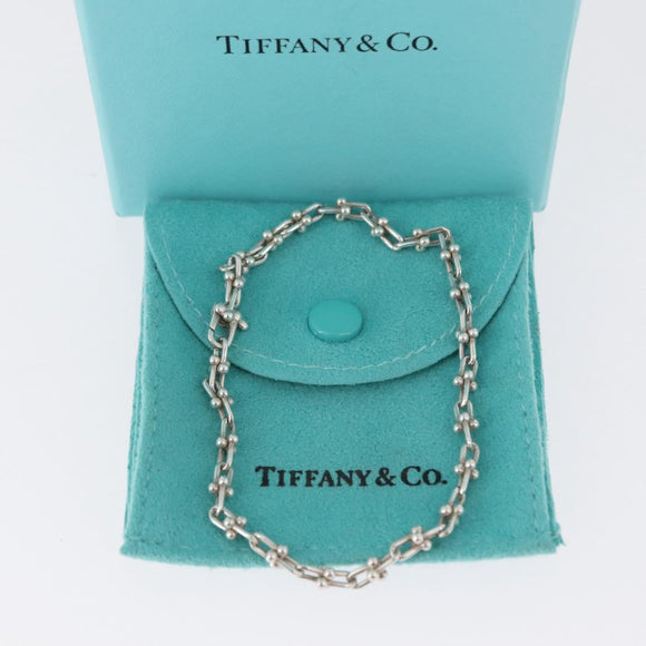 TIFFANY&Co. Hardware Microlink Bracelet Bracelet Ag925 Silver Auth am10846SAV