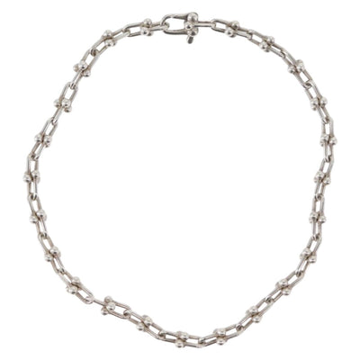 TIFFANY&Co. Hardware Microlink Bracelet Bracelet Ag925 Silver Auth am10846SAV - 0