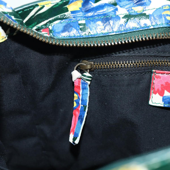 BALENCIAGA Floral The City Bag Leer 2way Veelkleurig 173084 Auth am10850SAV