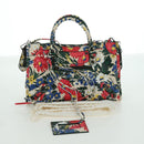 BALENCIAGA Floral The City Bag Leer 2way Veelkleurig 173084 Auth am10850SAV-12