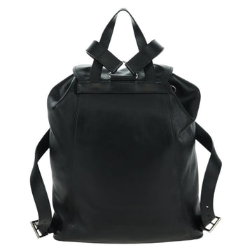 PRADA Backpack Leather Black Gold Auth am10852SAV - 0