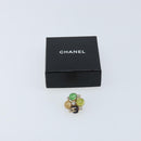 CHANEL CC Gripoix Stone Brooch metal Multicolor Gold CC Auth am10855V-9