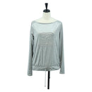 CHANEL CC Tops Rayon Size 36 Silver CC Auth am10856V-1