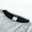 CHANEL CC Tops Rayon Size 36 Silver CC Auth am10856V-14
