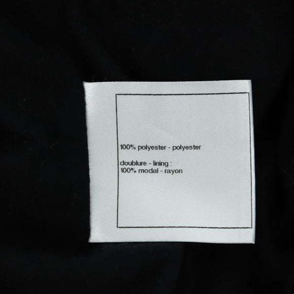 CHANEL CC Tops Rayon Size 36 Silver CC Auth am10856V