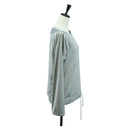 CHANEL CC Tops Rayon Size 36 Silver CC Auth am10856V-4