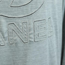 CHANEL CC Tops Rayon Size 36 Silver CC Auth am10856V-6
