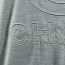 CHANEL CC Tops Rayon Size 36 Silver CC Auth am10856V-7