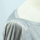 CHANEL CC Tops Rayon Size 36 Silver CC Auth am10856V-8