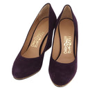 Salvatore Ferragamo Pumps Suede Size 7 Purple Auth am10858V-1