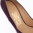 Salvatore Ferragamo Pumps Suede Size 7 Purple Auth am10858V-13
