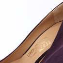Salvatore Ferragamo Pumps Suede Size 7 Purple Auth am10858V-15