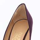 Salvatore Ferragamo Pumps Suede Size 7 Purple Auth am10858V-16