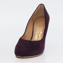 Salvatore Ferragamo Pumps Suede Size 7 Purple Auth am10858V-19